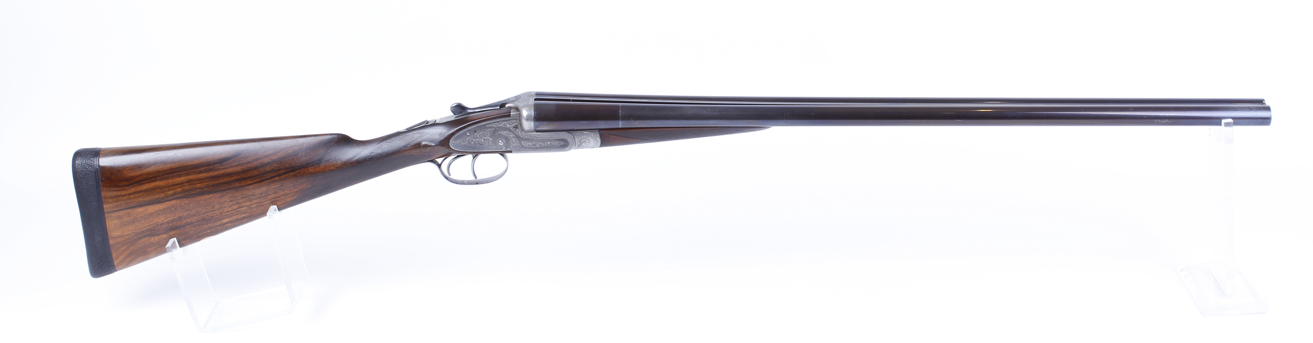(S2) 12 bore sidelock ejector by Henry Akrill, 28 ins sleeved barrels, ¼ & ¾, concave rib with - Image 2 of 12