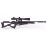 .177 Brocock Compatto, pcp, bolt action multi shot air rifle, with silencer, black synthetic
