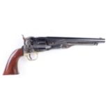 .44 Uberti Colt Army black powder revolver, 8 ins sighted round barrel with captive rammer, fluted 6