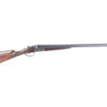 (S2) 12 bore boxlock ejector by Laurona, 26 ins chopper lump barrels, ¼ & ½, 70mm chambers, banner