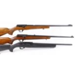 (S1) .22 BRNO 581 semi automatic rifle (no magazine), 21½ ins barrel with open sights, no. 43227; .