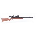 .177 Benjamin Discovery, pcp air rifle with 18 ins barrel threaded for silencer with mounted 3-9 x