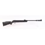 .22 Gamo Whisper Sting break barrel air rifle, blade and ramp sights, black synthetic stock, no.