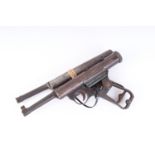 .177 Haenel Model 28 air pistol, with one other .177 Haenel air pistol - both for spares or repair