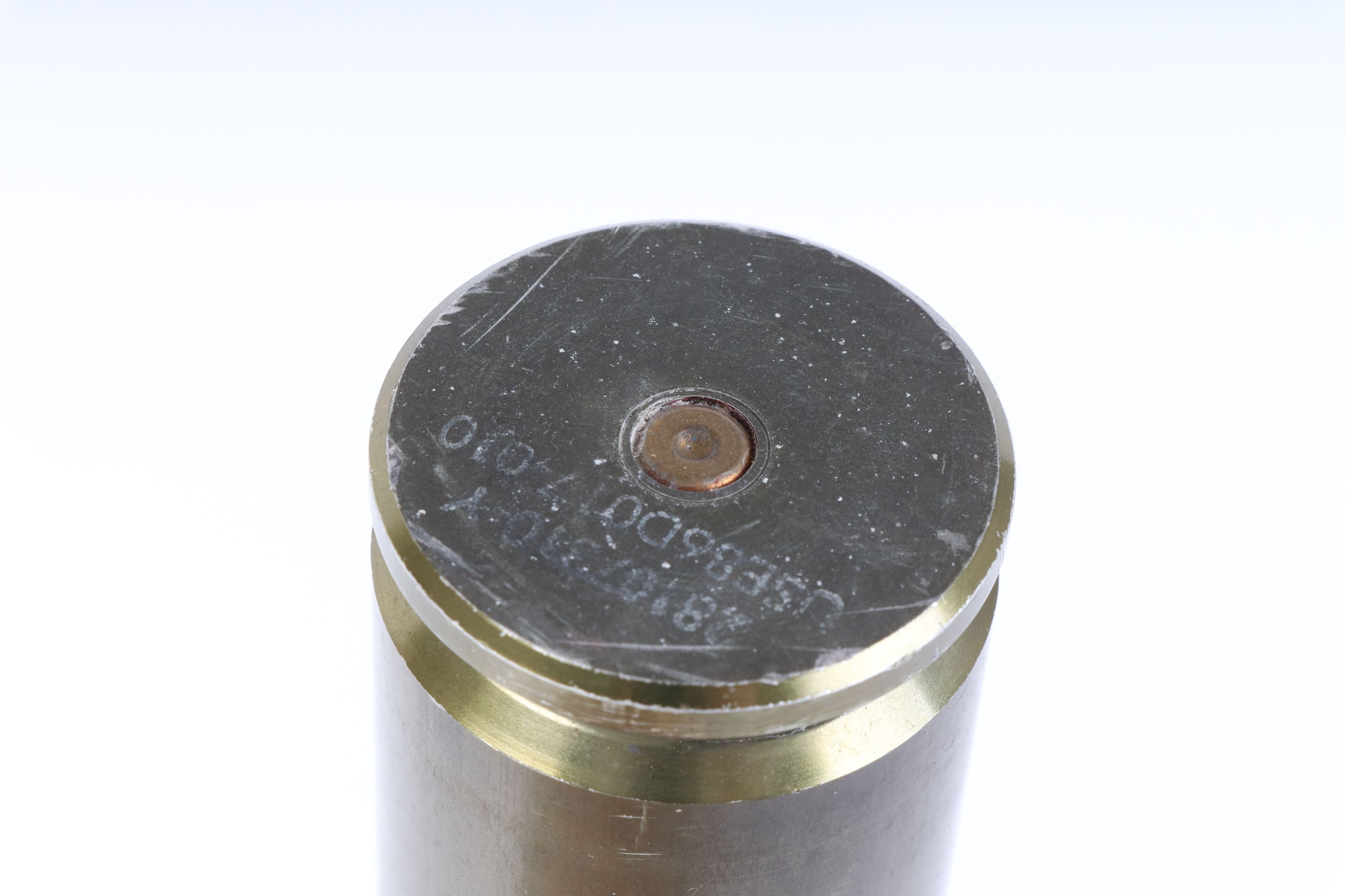 Three once fired rounds (brass case with head), to incl. 39mm AFV GAU8 round stamped US 1986 and - Image 4 of 5