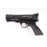 .22 Webley Tempest top lever air pistol, open sights, nvn (as new)