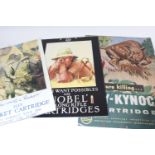 Three reproduction advertising signs, incl. Eley Kynoch and Nobel