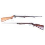 .177 BSA Improved Model D under lever air rifle, tap loading, no. 18546; .177 Tell break barrel