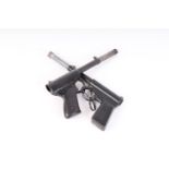 .177 Milbro Model 2 air pistol, nvn; .177 The Gat air pistol, nvn (2)