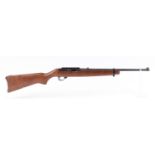 (S1) .22 Ruger 10/22 semi automatic carbine, 18 ins barrel with hi-viz blade front sight, leaf rear