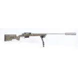 (S1) .308 Remington 700 bolt action custom rifle, 29½ ins heavy stainless steel barrel by UK Gunwork