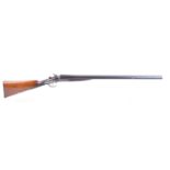 (S2) 12 bore double hammer gun by Francis & Son, 30 ins barrels, ic & full, rib inscribed Charles Fr