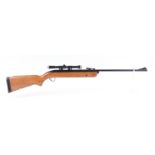 .22 BSA Meteor break barrel air rifle, blade and ramp sights, 4 x 20 Bentley scope, no. ZB8274 [Pur