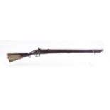 (S58) .704 Brunswick Pattern percussion rifle, 29½ ins fullstocked and sighted barrel with bayonet l