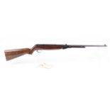 .177 The Webley Mark 3 under lever air rifle, open sights, tap loading, no. B970 [Purchasers note: