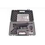 .177 Webley Alecto pneumatic air pistol (action a/f), in fitted case with instructions, no. 2289 [P