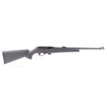 (S1) .22 Remington Model 597 semi automatic rifle, 18½ ins barrel, open sights, 5 shot magazine, bla