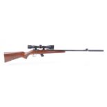 (S1) .22 Anschutz Model 1451 bolt action rifle, 22 ins threaded barrel threaded for moderator (moder