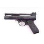 .22 Webley Mark 1 top lever air pistol, open sights, no. 708 [Purchasers note: Collection in person