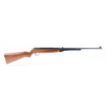 .22 The Webley Mark 3 under lever air rifle, hooded blade and notch sights, tap loading, no. A9704