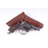 (S5) .320 French double action revolver, 2¼ ins round sighted barrel, closed frame, 6 shot cylinder