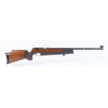 (S1) .22 Weihrauch HW60M bolt action target rifle, 26 ins heavy barrel with tunnel foresight, adjust