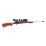 (S1) .243 Parker Hale bolt action sporting rifle, 24½ ins barrel with blade and leaf sights, interna