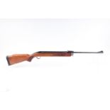 .22 BSA Airsporter S under lever air rifle, open sights, tap loading, semi pistol grip stock with sl