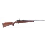 (S1) .243 (Win) Browning bolt action rifle, 21 ins barrel, mounted scope rings, internal magazine wi