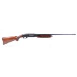 (S1) 16 bore Remington Wingmaster Model 870 pump action, 4 shot, 28 ins barrel, 2¾ ins chamber, blac