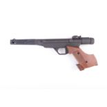 .177 Original Model 10 target air pistol, open sights, wood grips, no. 05004 [Purchasers note: Coll