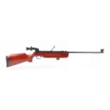 4.5mm (.177) Haenel Model 311 bolt action target air rifle, tunnel foresight, mounted diopter back s