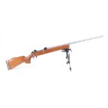 (S1) .260(Rem) bolt action target rifle, 29 ins heavy stainless steel barrel, BSA action with fitted