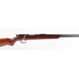 (S1) .22 Remington Sport Master Model 341 bolt action rifle, 24 ins barrel with gloss black finish a