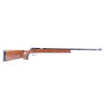 (S1) .22 Anschutz Mod 64 Match bolt action target rifle, 26 ins heavy barrel, front sight block, 13