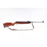 .22 Webley Vulcan break barrel air rifle, hooded blade and notch sights, with sling, no.. 012731 [P