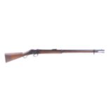 (S58) .577/.450 Enfield 1879 Martini Henry rifle, 32½ ins full stocked barrel with ramrod, blade and