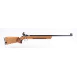 (S1) .22 Vostok CM-2 bolt action target rifle, 27 ins heavy barrel, target sights, single shot, adju