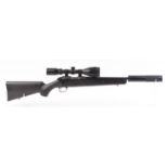 (S1) .17(Hmr) Sako P04R bolt action rifle, 16 ins threaded barrel (over-barrel moderator available),
