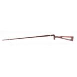 (S5/S2) .410 Walking Stick Shotgun, Birmingham proof, 25½ ins brown painted barrel, hardwood handle