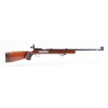 (S1) .22 Anschutz Match 54 bolt action target rifle, 27½ ins heavy barrel with target sights, adjust