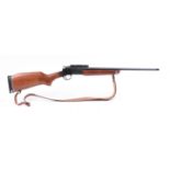 (S1) .223 (Rem) Rossi semi hammer single shot rifle, 23 ins screw cut barrel, scope rail, black acti