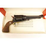 (S1) .44 Ruger Old Army muzzle-loading revolver 7½in barrel with adjustable rear sight. Blued steel