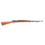 (S1) 8x57mm Turkish Mauser in military specification, 30 ins barrel, fullstocked with steel cleaning