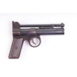 .177 Webley Junior air pistol, tin plate grips, no. J23667