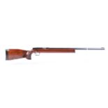 (S1) .22 Anschutz Mod 54 Match bolt action target rifle, 27 ins heavy barrel with front sight block,