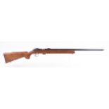 (S1) .22 BSA bolt action target rifle, 26 ins screw cut heavy barrel, Parker Hale scope blocks, 5 sh