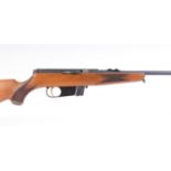 (S1) .22 Voere semi automatic rifle, 18 ins barrel screw cut for moderator, 10 shot magazine,