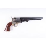 (S1) .36 Italian Colt Navy single action percussion revolver, 7 ins octagonal barrel (nitro