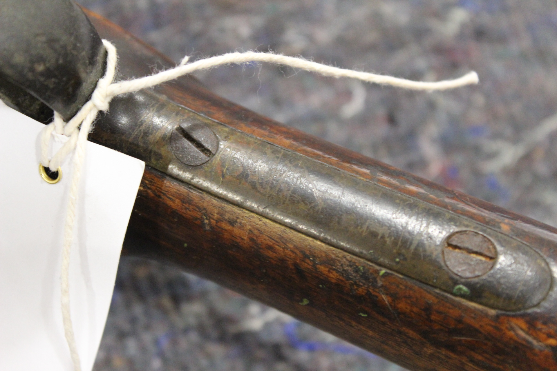 (S58) .577 Tower Enfield percussion smooth bore musket, 38½ ins barrel with blade and ramp sights - Image 7 of 11
